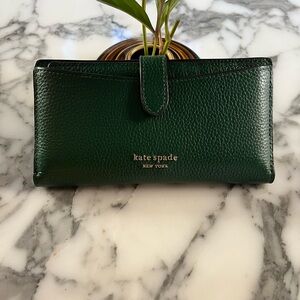 Forest green Kate Spade wallet